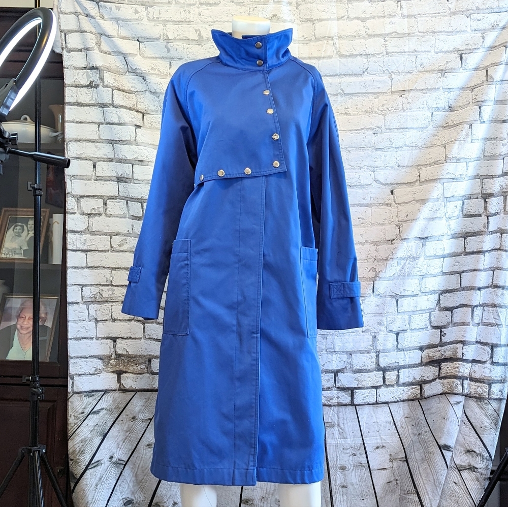 80s J Gallery "Snappy" Trench Coat FIRM PRICE! - Picture 6 of 13